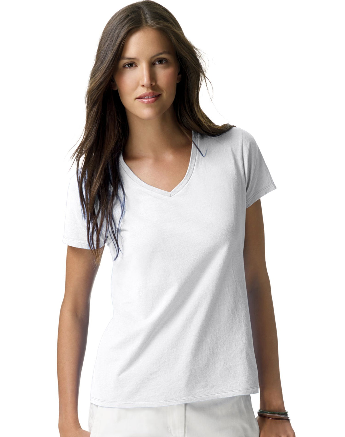 Hanes Womens Nano-T V-Neck T-Shirt