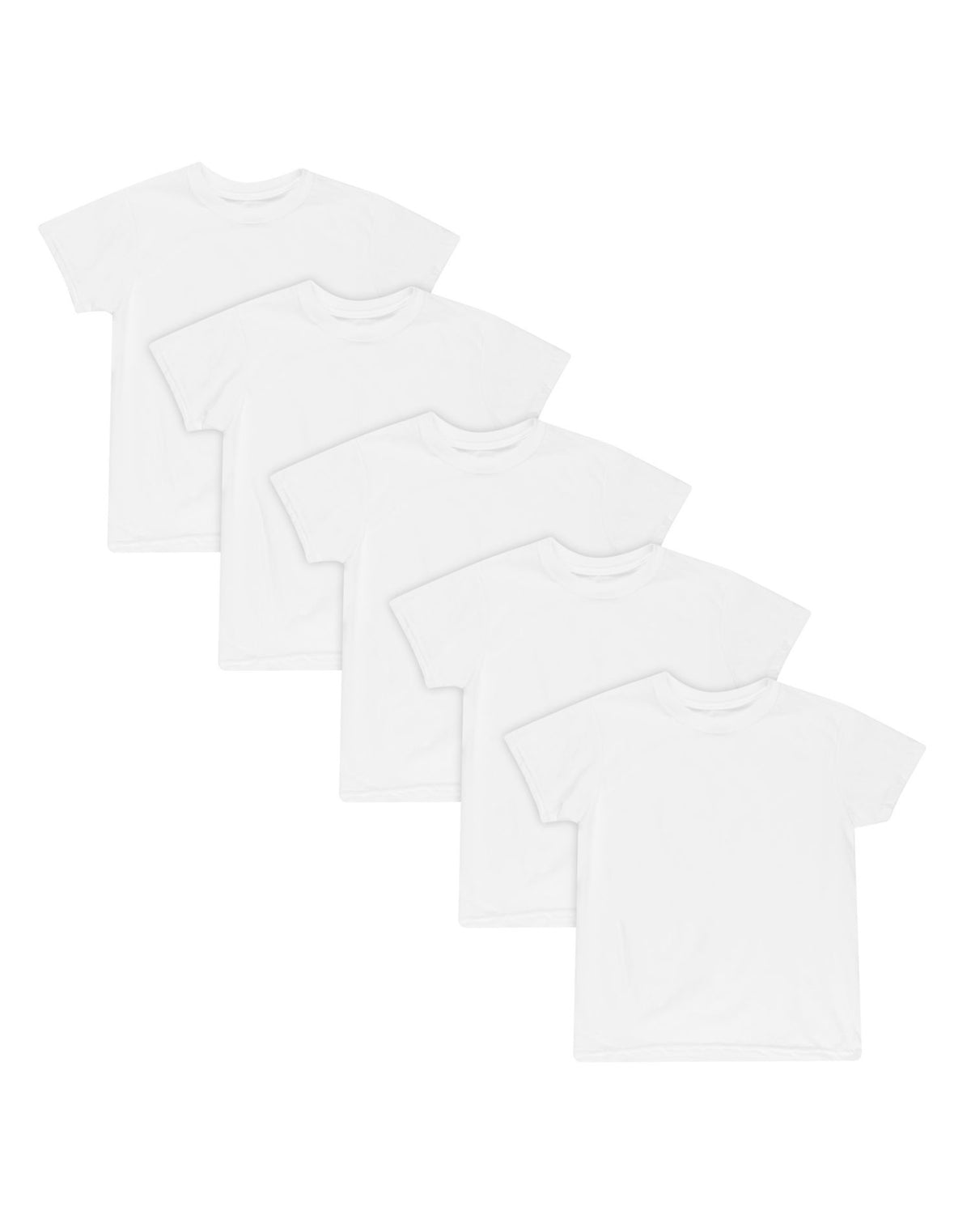 Hanes Toddler Boys Crew Undershirt 5-Pack