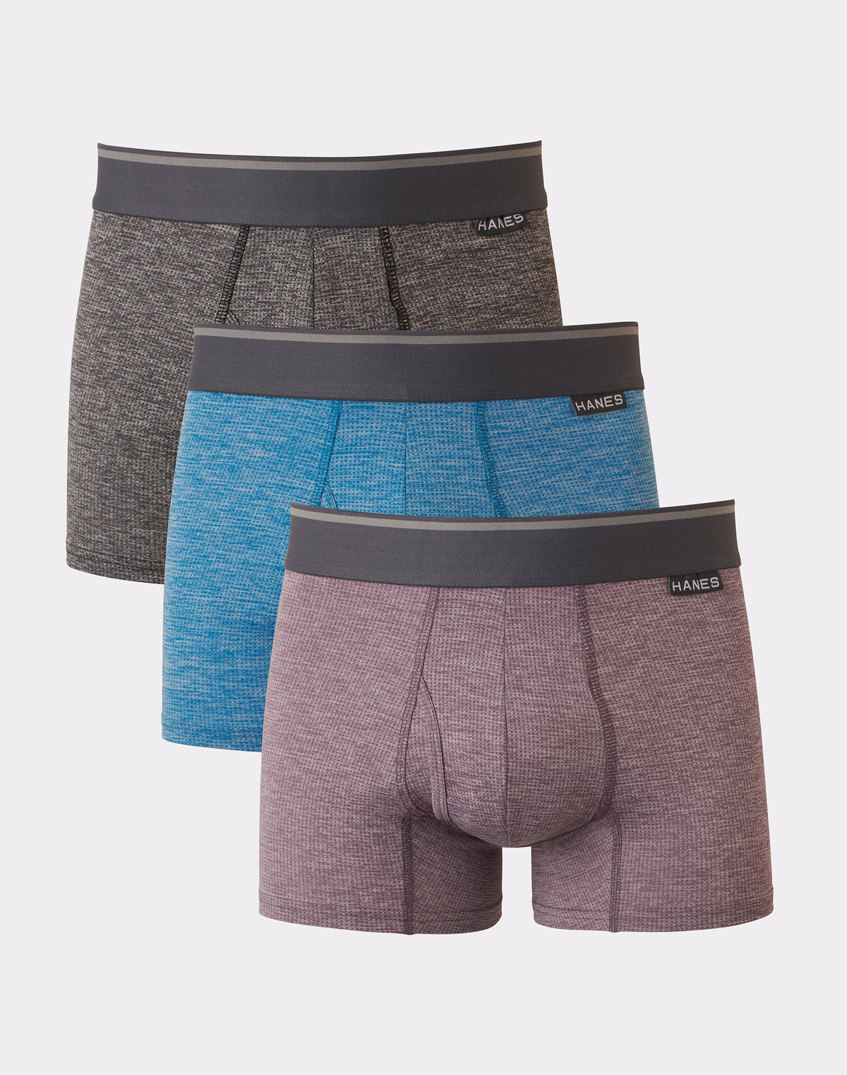 Hanes Mens Ultimate® Comfort Flex Fit® Breathable Stretch Trunk 3-Pack