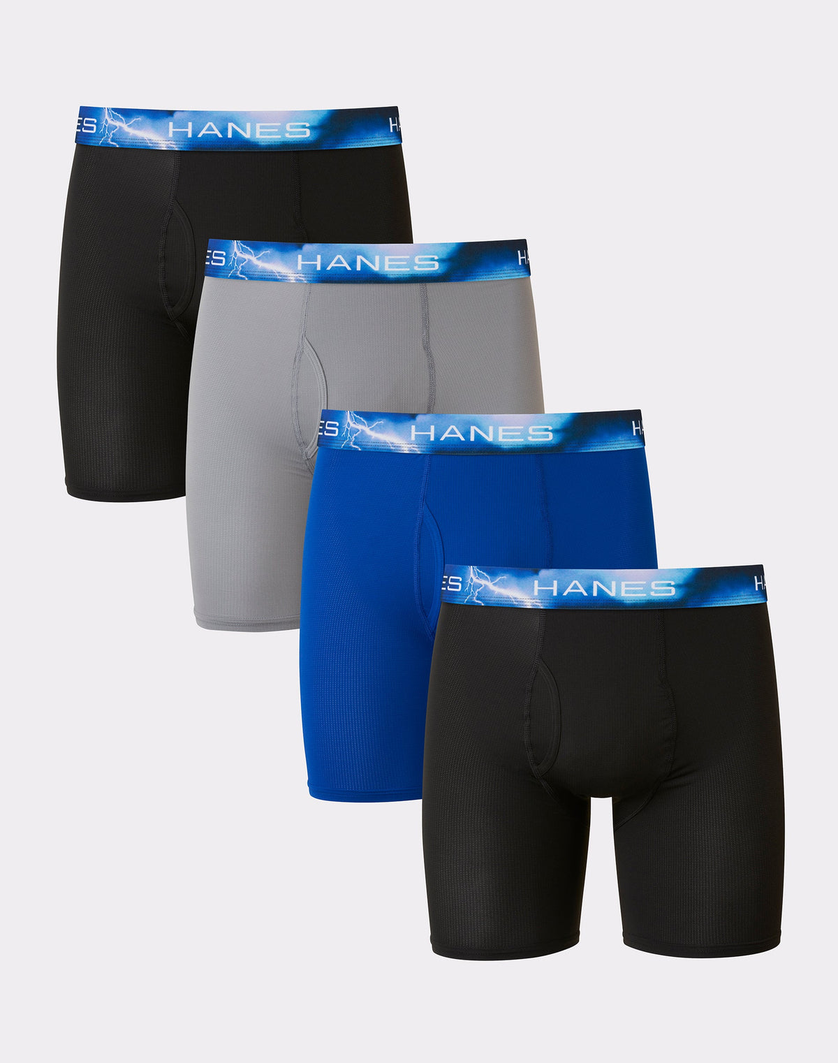 Hanes Mens Sport™ X-Temp® Air Long Leg Boxer Brief 4-Pack