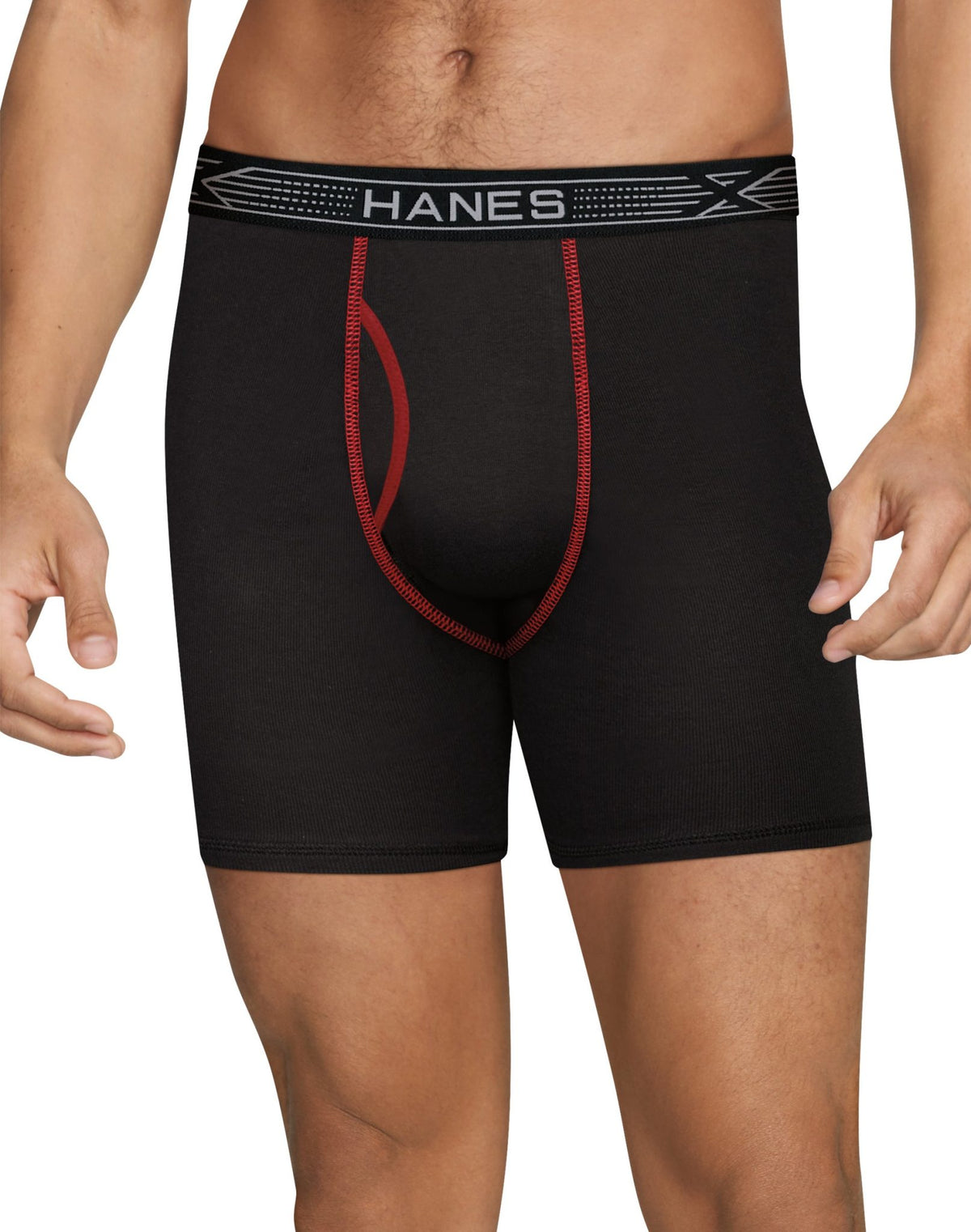 Hanes Mens X-Temp® Cotton Boxer Briefs Assorted 4-Pack