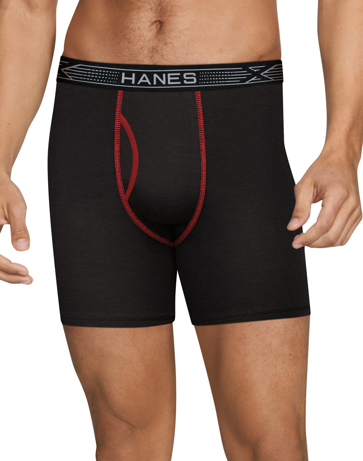 Hanes Mens X-Temp® Cotton Boxer Briefs Assorted 4-Pack