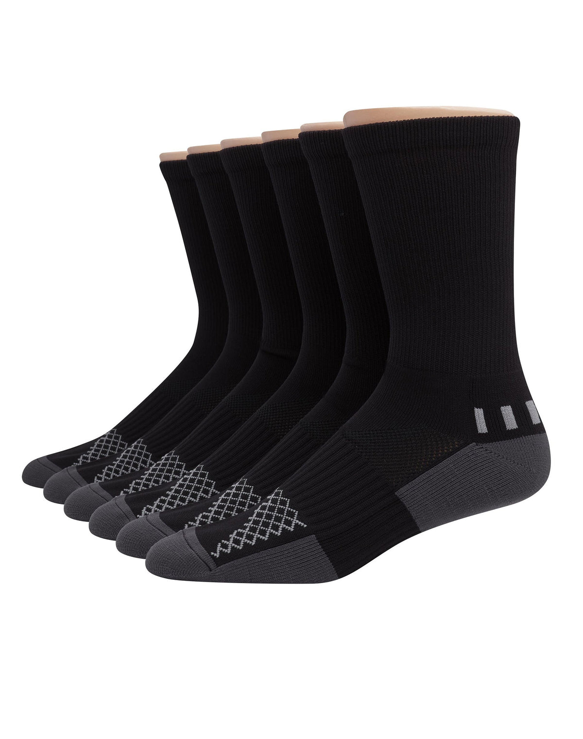 Hanes Mens X-Temp™ Performance Crew Socks 6-Pack