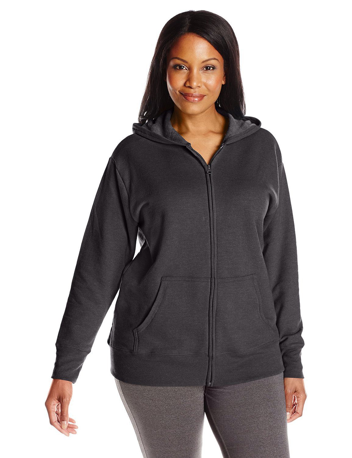 JMS Womens ComfortSoft® EcoSmart® Fleece Full-Zip Hoodie