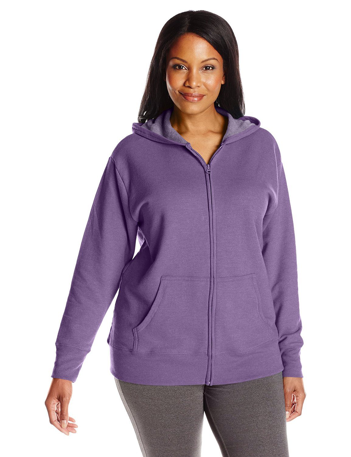 JMS Womens ComfortSoft® EcoSmart® Fleece Full-Zip Hoodie