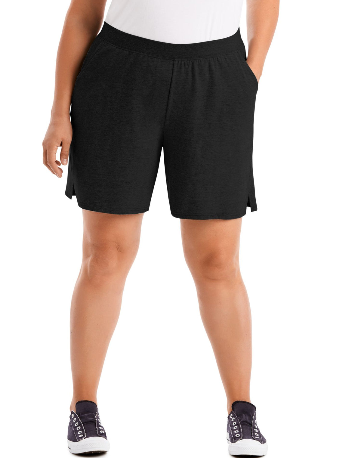 JMS Womens Cotton Jersey Pull-On Shorts