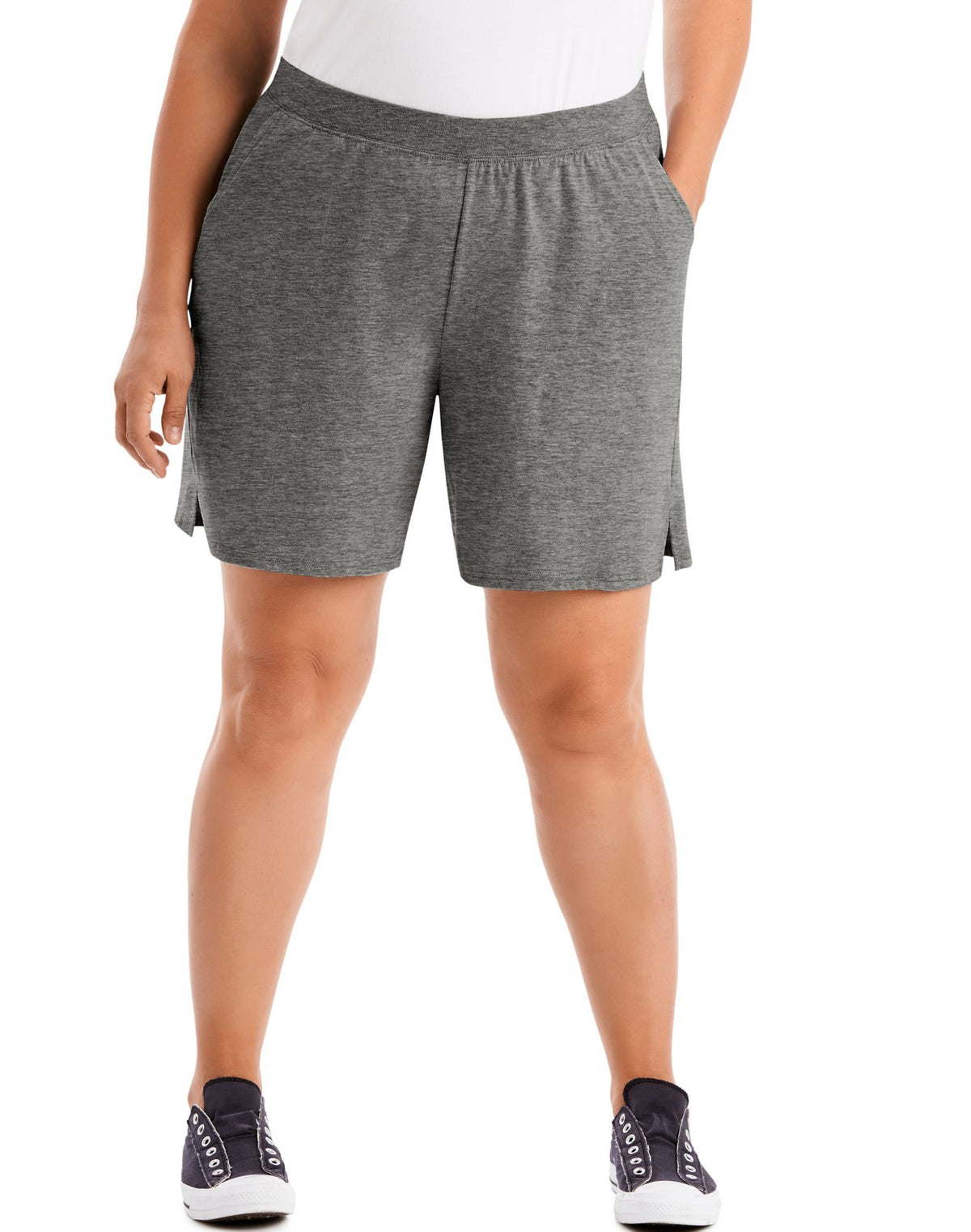 JMS Womens Cotton Jersey Pull-On Shorts