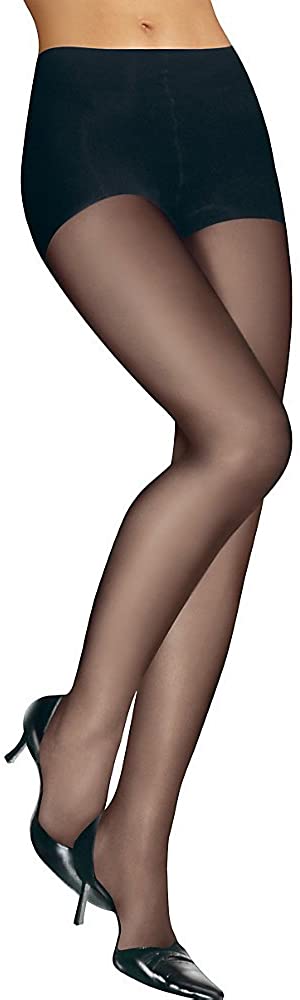 Leggs Womens Sheer Energy No Roll Waistband Control Top Sheer Toe