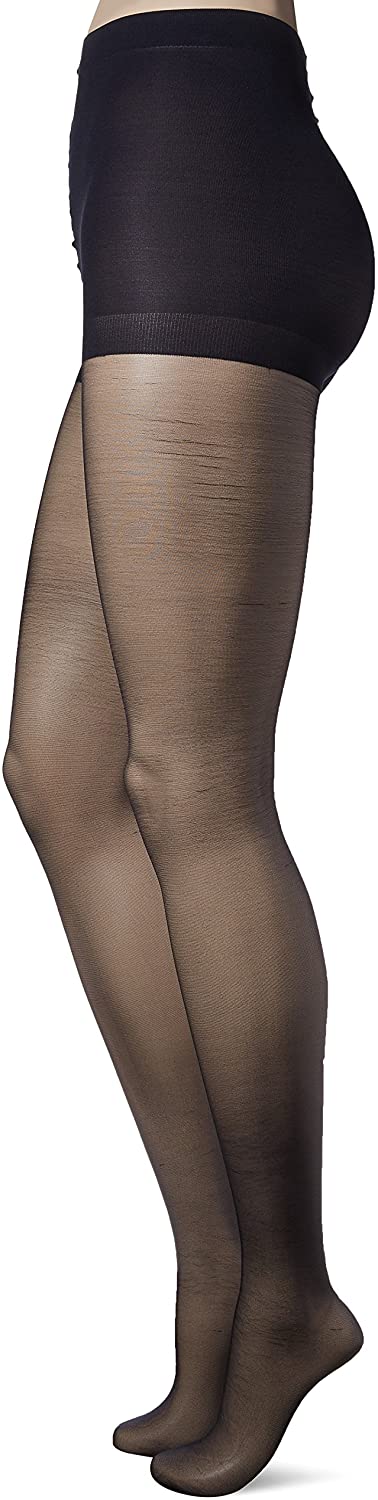 Leggs Womens Silken Mist Control Top Sheer Toe Pantyhose