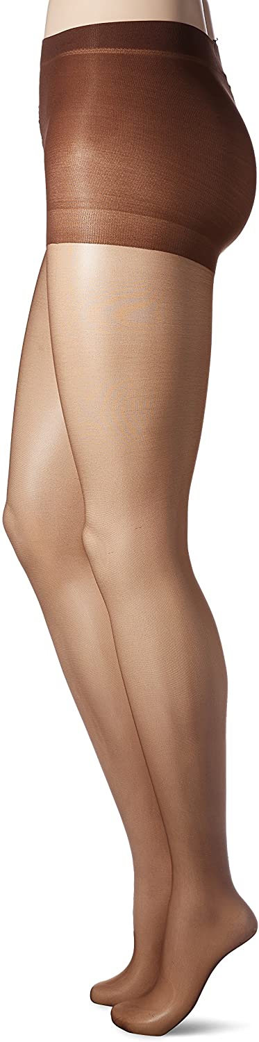 Leggs Womens Silken Mist Control Top Sheer Toe Pantyhose