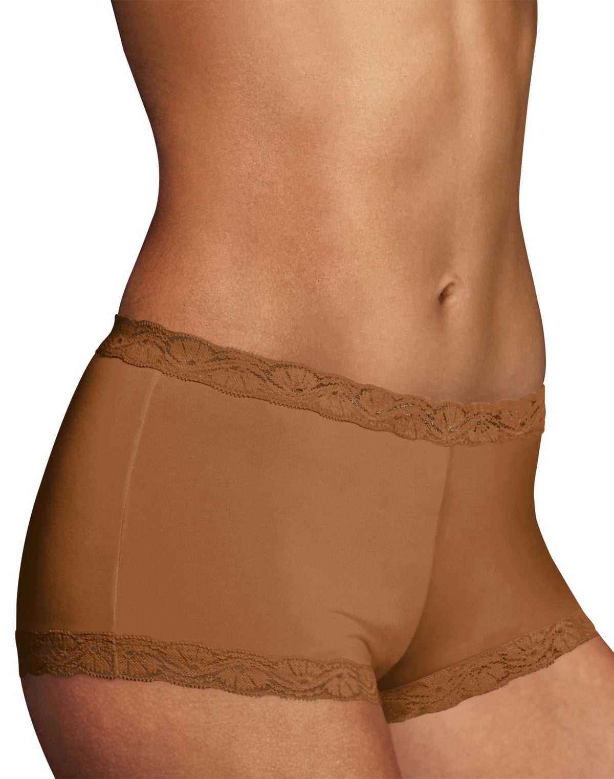 Maidenform Womens One Fab Fit Microfiber and Lace Boyshort – Best-Seller!