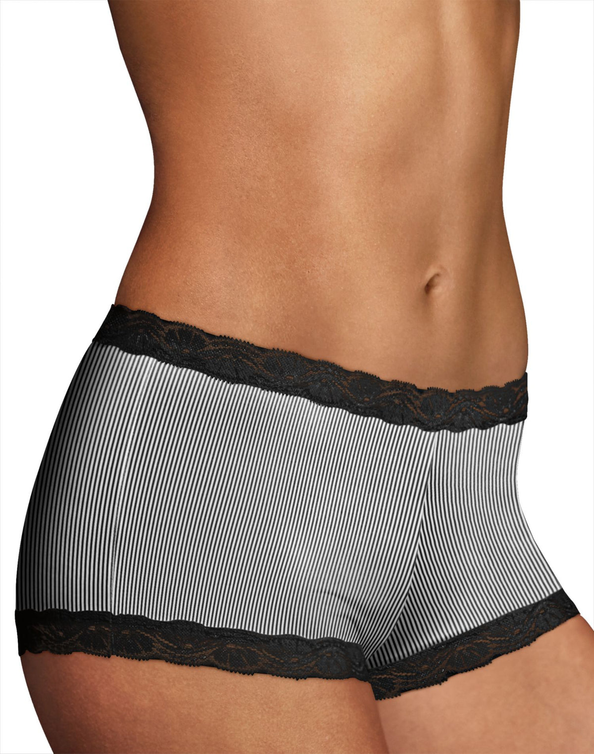 Maidenform Womens One Fab Fit Microfiber and Lace Boyshort – Best-Seller!