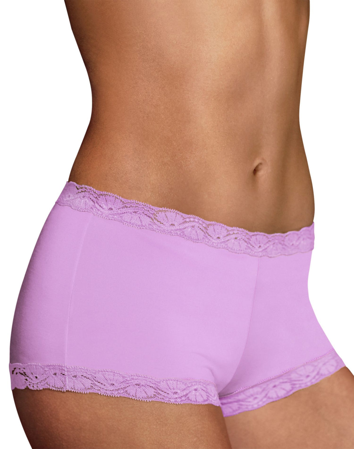 Maidenform Womens One Fab Fit Microfiber and Lace Boyshort – Best-Seller!