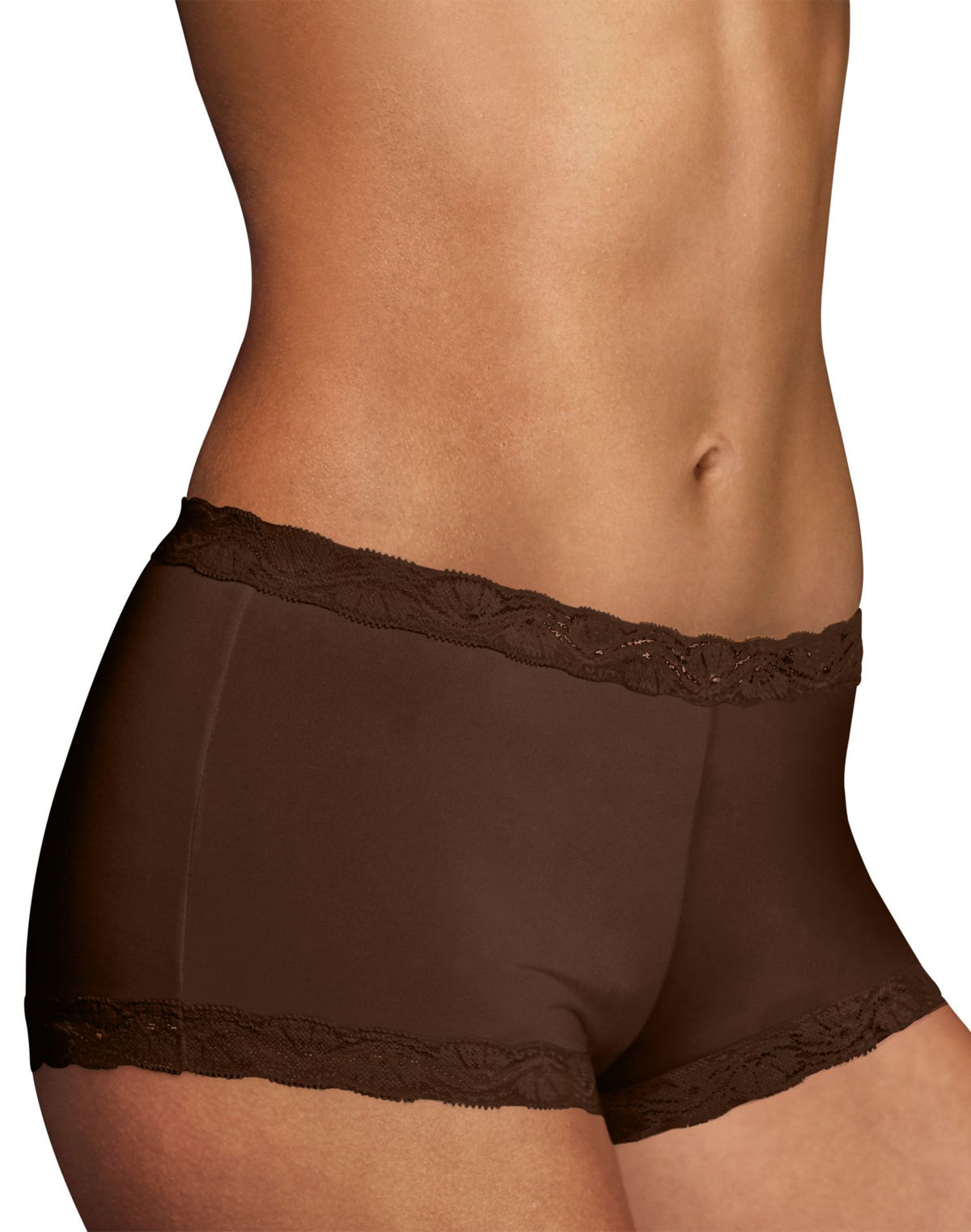 Maidenform Womens One Fab Fit Microfiber and Lace Boyshort – Best-Seller!