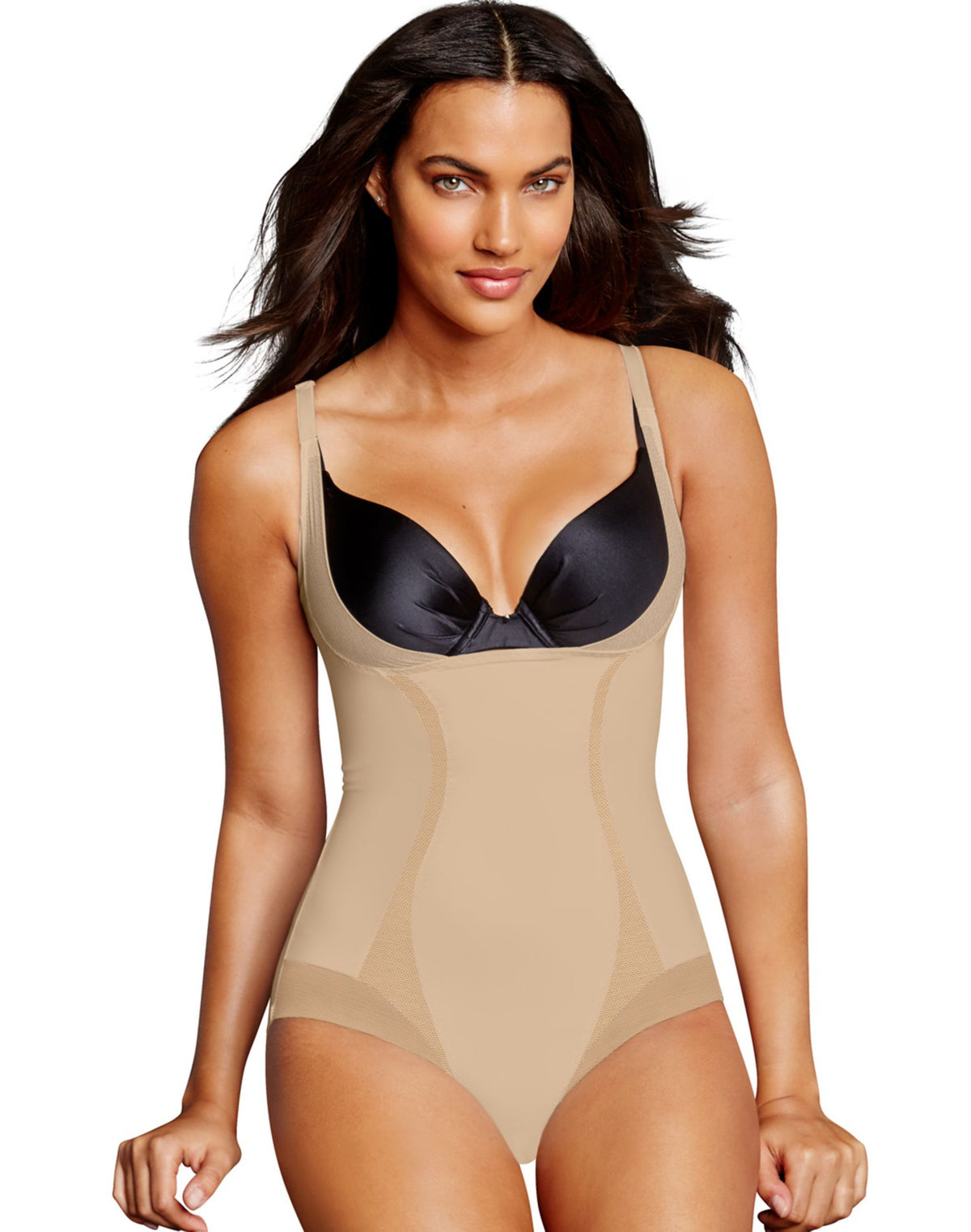 Maidenform Womens Open Bust Body Shaper With Cool Comfort™ And Anti-Static