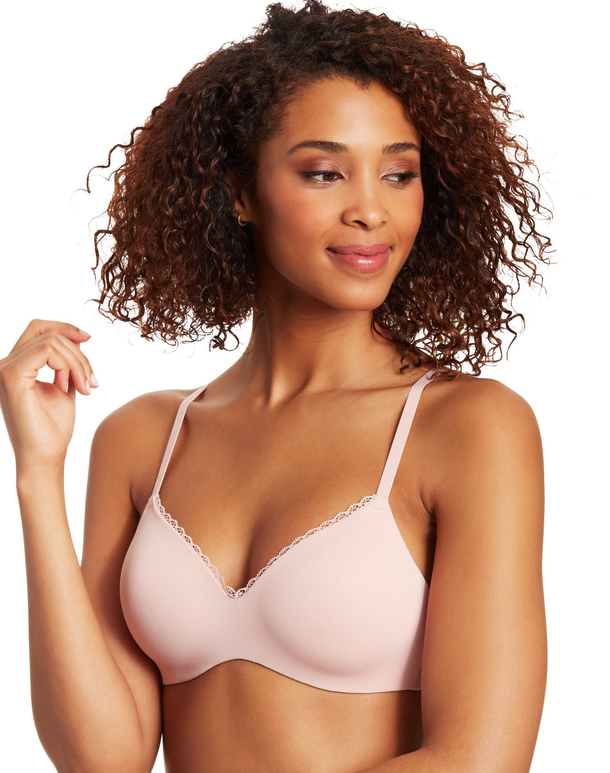 Maidenform Womens Pure Comfort Semi Embellished Lift Wireless T-Shirt Bra