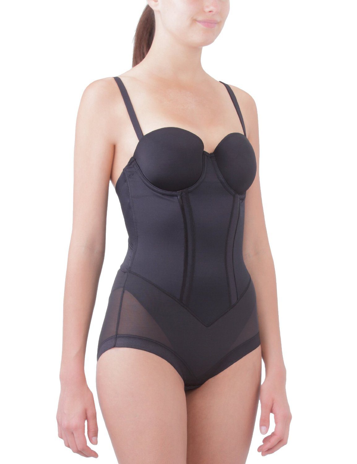 Flexees By Maidenform Womens Body Shaper With Built-In Bra &amp; Anti-Static