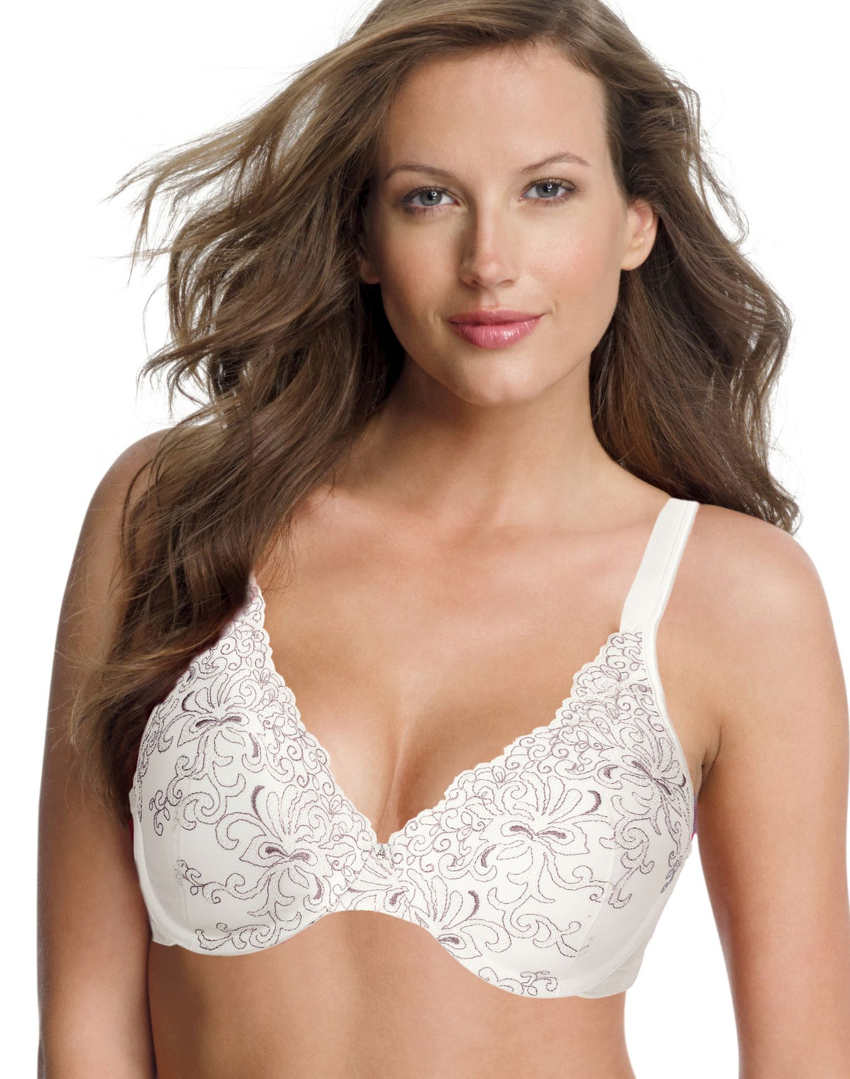 Playtex Womens Secrets Beautiful Lift Embroidered Underwire Bra