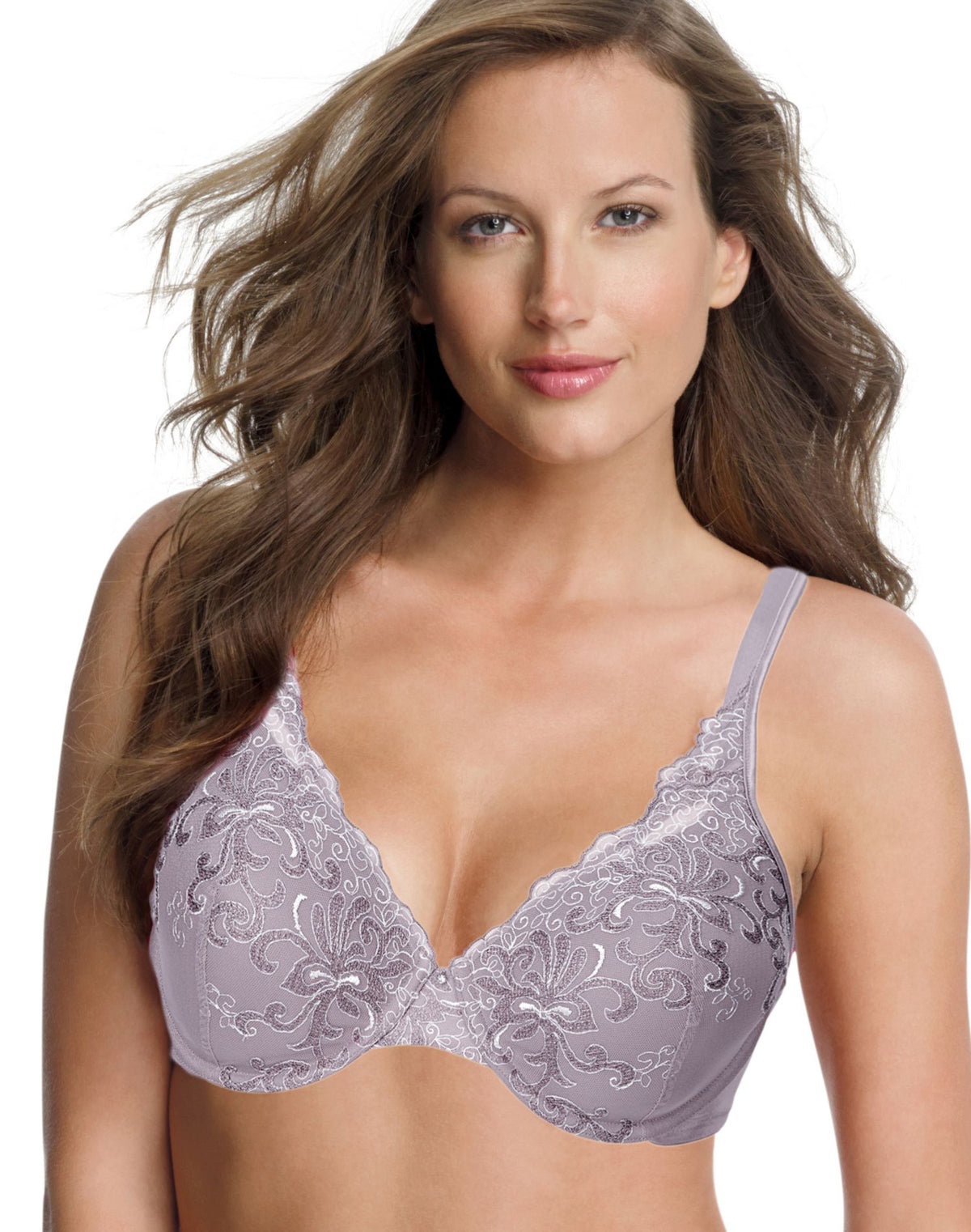 Playtex Womens Secrets Beautiful Lift Embroidered Underwire Bra