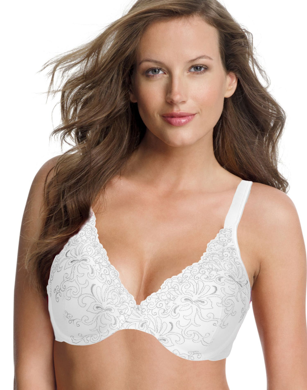 Playtex Womens Secrets Beautiful Lift Embroidered Underwire Bra